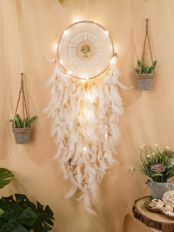 Full moon LED Dreamcatcher