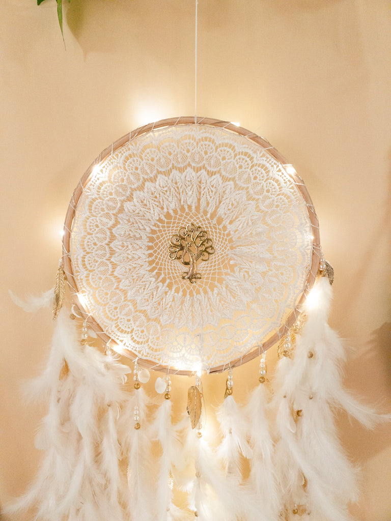 Full moon LED Dreamcatcher