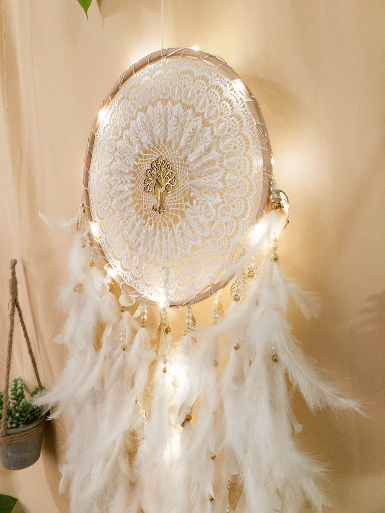 Full moon LED Dreamcatcher