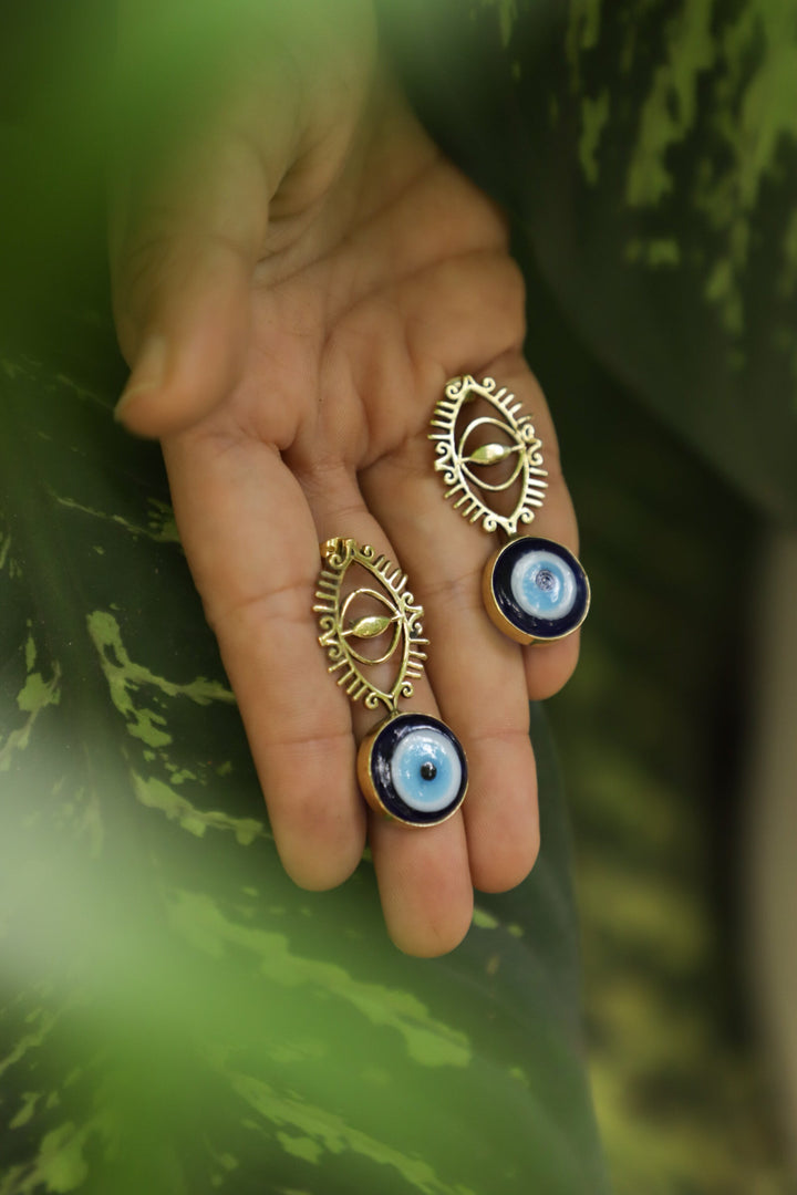 The divine eye- evil eye earring