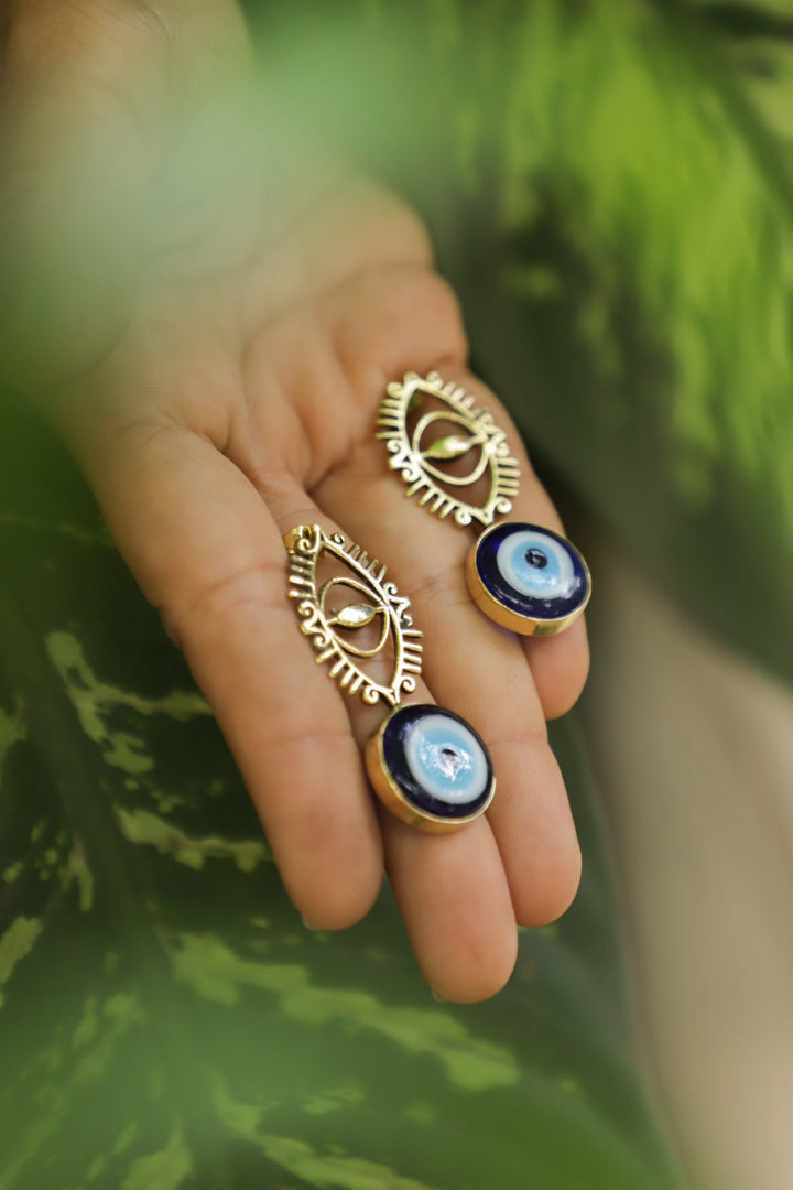 The divine eye- evil eye earring