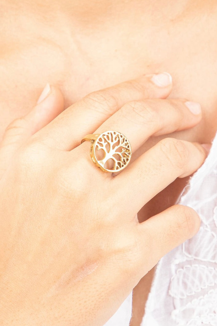 Eye of tiger + tree of life ring + flower of life kadha combo of 3 items