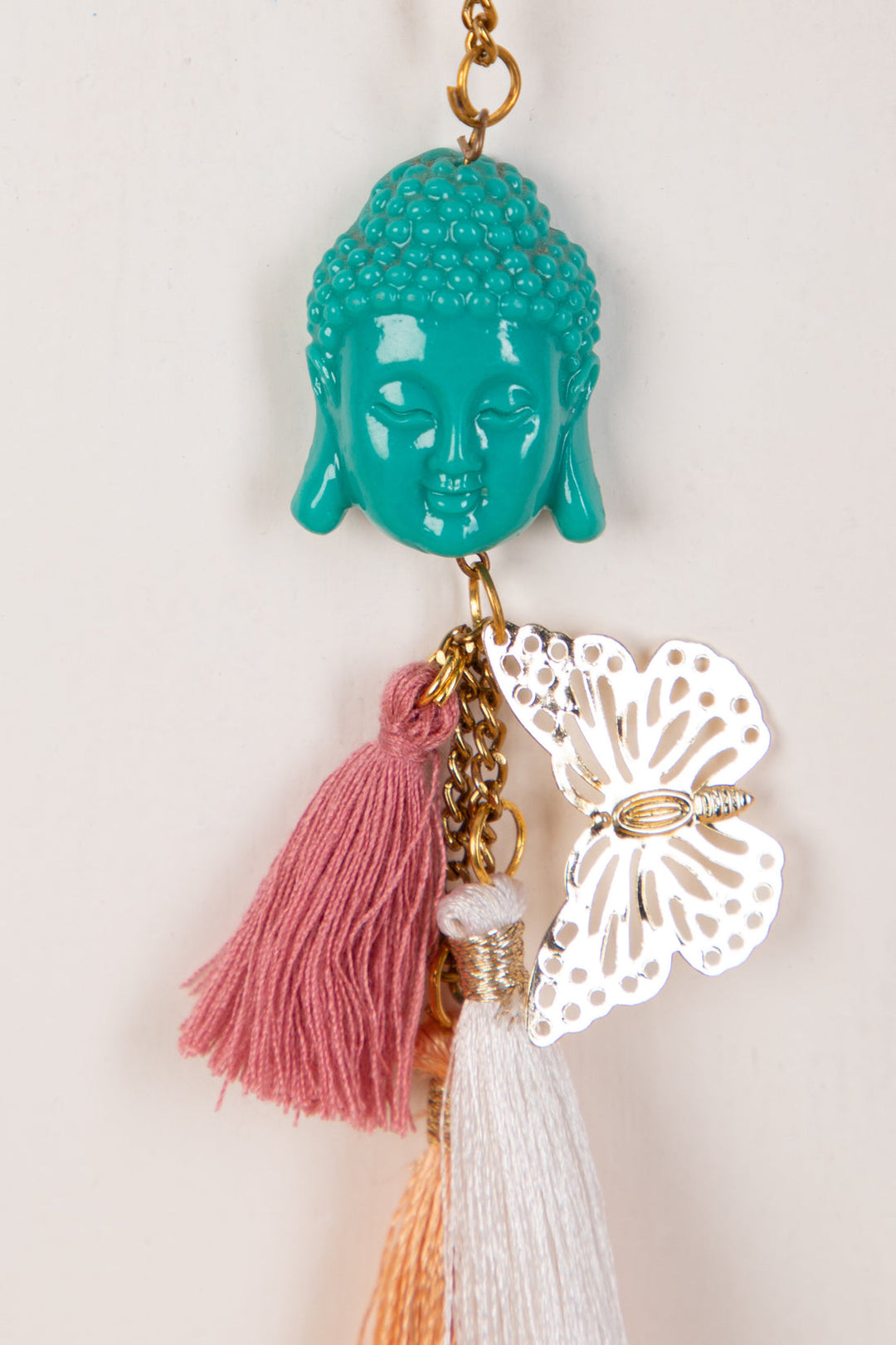 Pastel Tree Of Life + Buddha Tassel Keychain Combo of 2 items