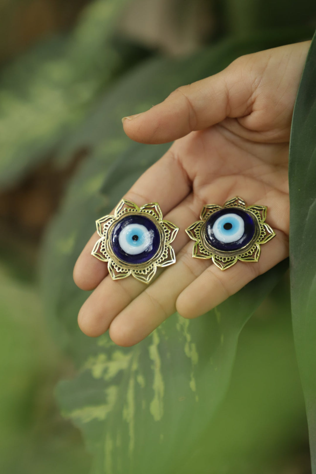 Mandala eye earrings