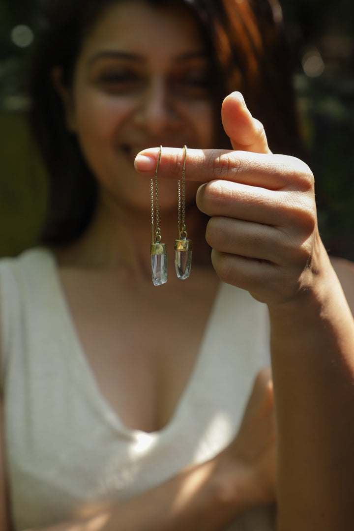 Crystal drop earrings