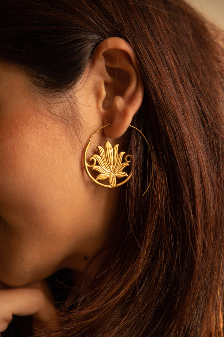 Lotus Earrings