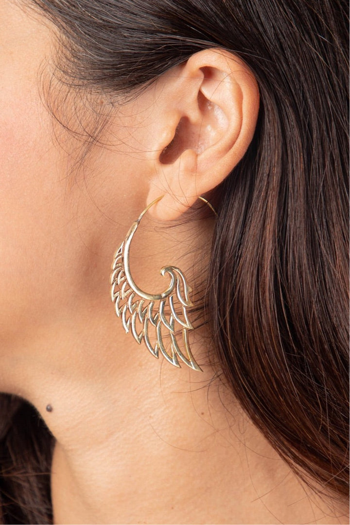 Angel wing earrings