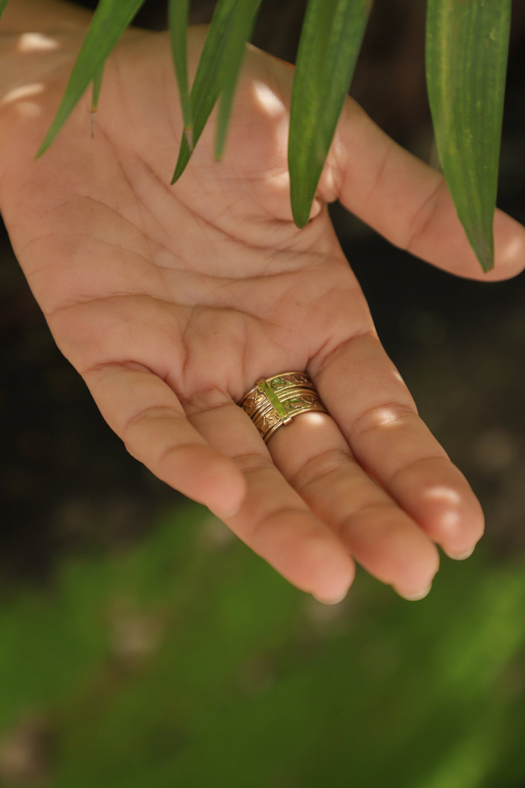 Labradorite stackable ring. Size 6.