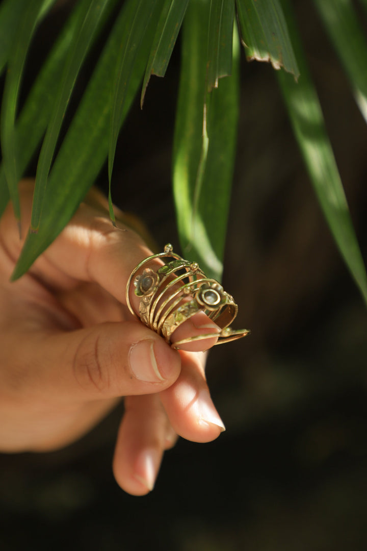 Labradorite stackable ring. Size 6.