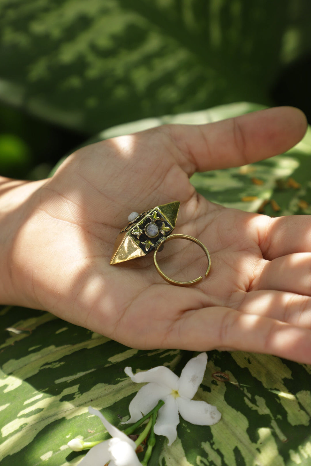 Antique moonstone ring