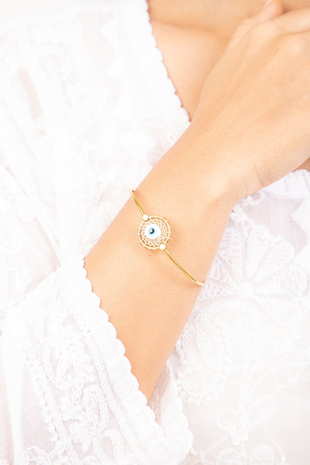 Dreamcatcher Evil Eye Bangle